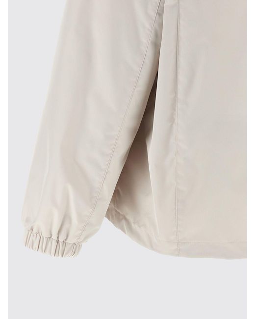 Moorer Natural Soave-Wk Hooded Polyester Windbreaker