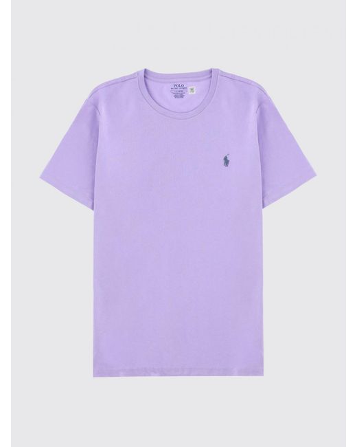 Polo Ralph Lauren Purple Pony Logo Cotton T-Shirt for men