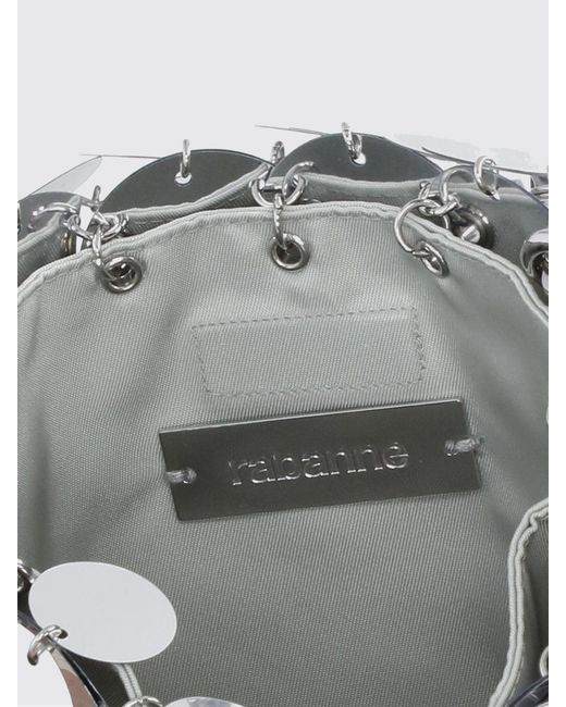 Rabanne White Mini Sparkle Shoulder Bag