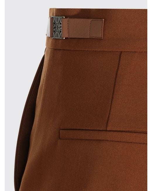 Max Mara Brown Acino Mid-Rise Slim Fit Skinny Wool Trousers
