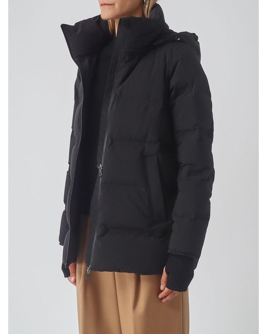 Herno Black A-Shape Short Down Jacket