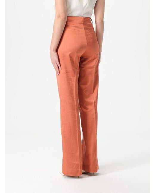 Pinko Orange Wide Leg Pants