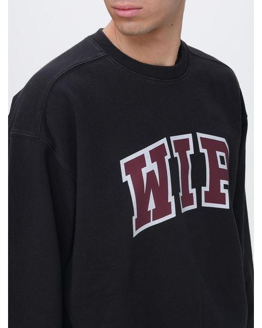 Carhartt Blue Cotton Crewneck Sweatshirt With Logo for men