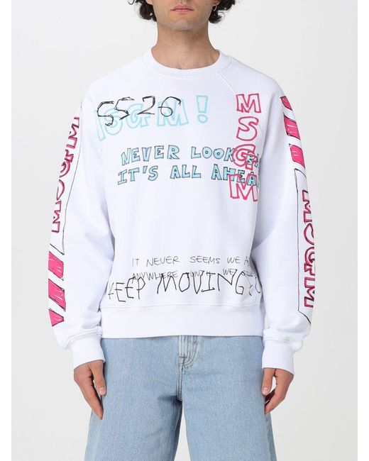MSGM White Sweatshirt for men