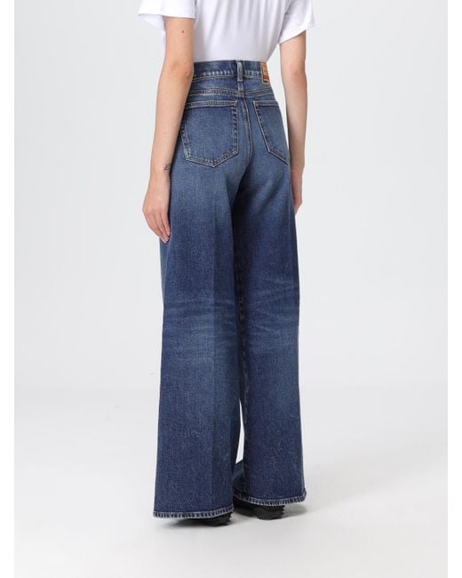 DIESEL Blue 5-Pocket Wide Leg Jeans