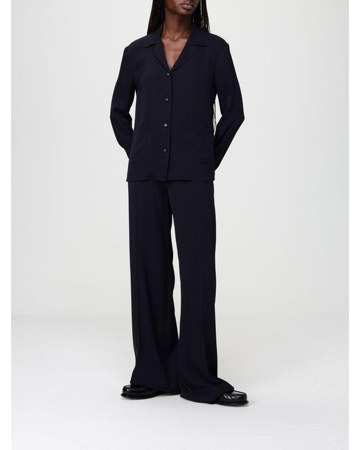 Gucci Blue Viscose Trousers