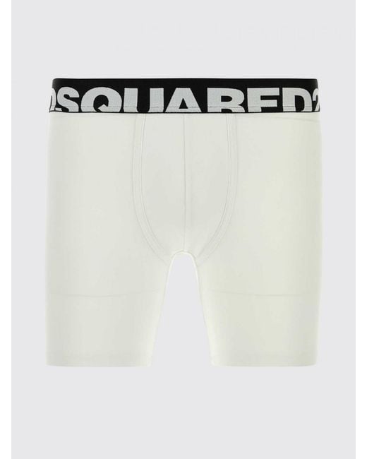 Bóxer De Algodón Elástico DSquared² de hombre de color White