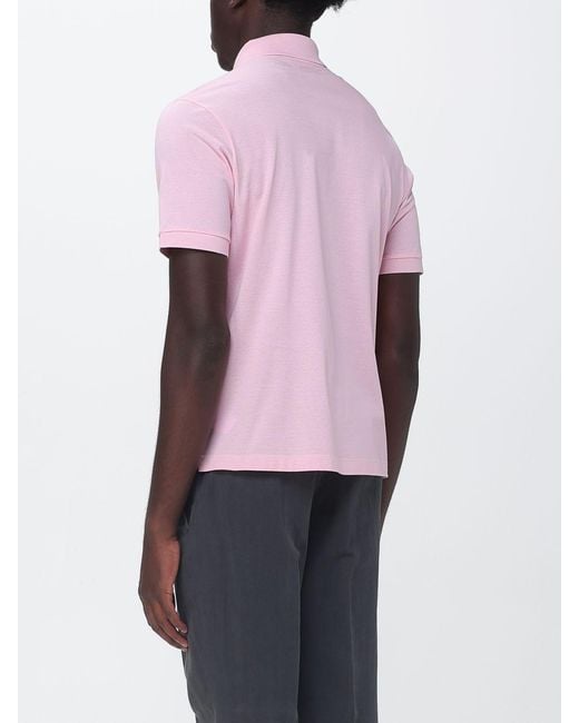 Paul & Shark Pink Paul &Amp Shark Cotton Polo Shirt With Mini Logo for men
