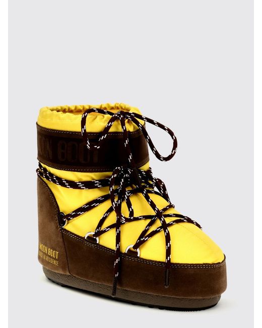 Moon Boot Black Icon Low Suede And Nylon Snow Bootie Guest