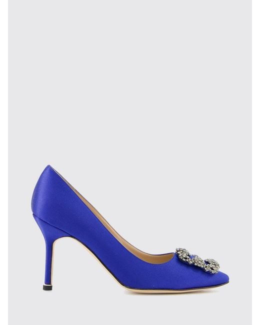 Manolo Blahnik Blue Shoes