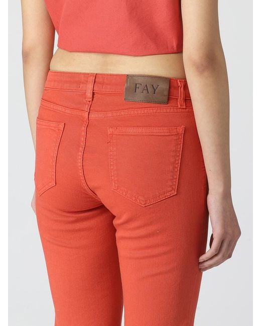 Fay Red Pants