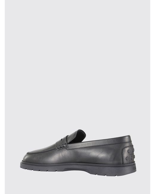 Tod's White Leather Loafers for men
