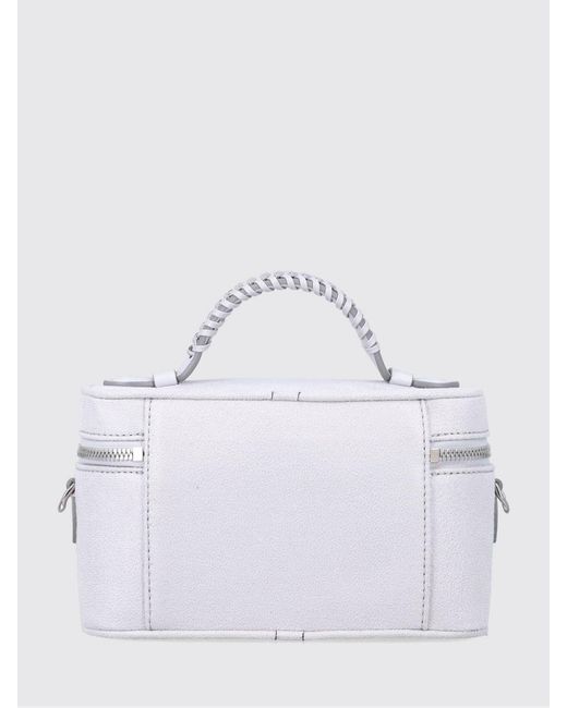 Stella McCartney White Falabella Vanity Faux Suede Bag