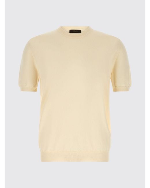 Zanone Natural Cotton Crew Neck Pullover for men