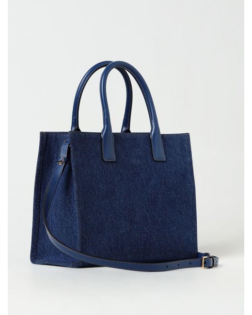 Versace Blue Tote Bags