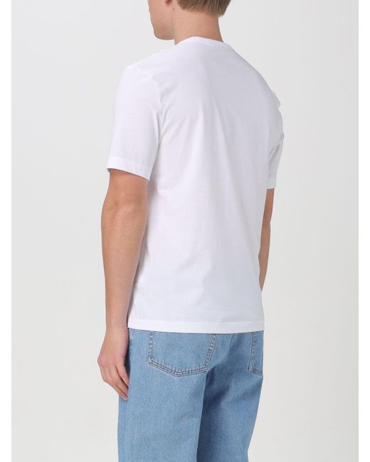 T-shirt in cotone di Blauer in White da Uomo