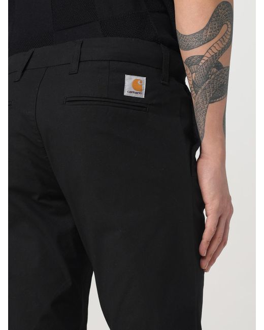 Carhartt Black Chase Pant Straight Leg for men