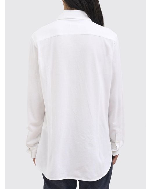 Paolo Pecora White Classic Poplin Shirt for men