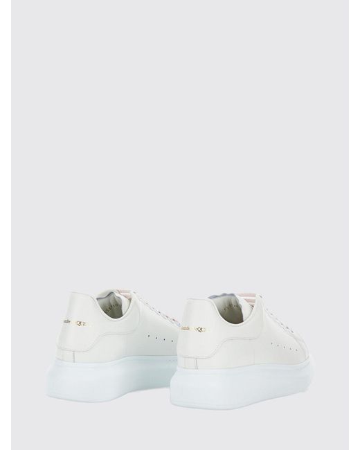 McQueen White Oversize Leather Sneakers