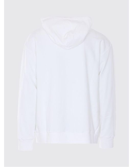MM6 by Maison Margiela Gray Printed Cotton Blend Hoodie for men