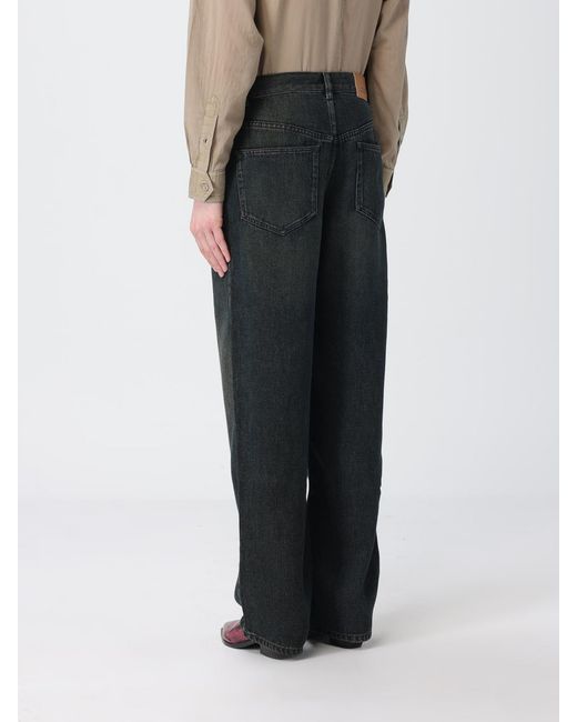 Jeans Rectos De Denim Isabel Marant de color Black