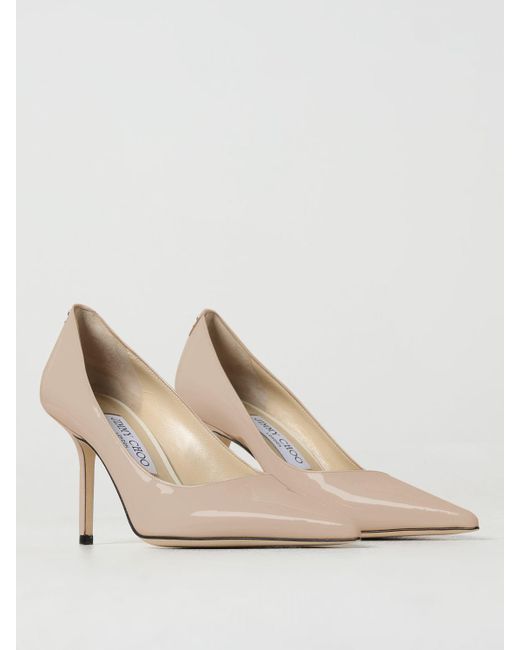 Jimmy Choo Natural Love Pumps In Patent Leather
