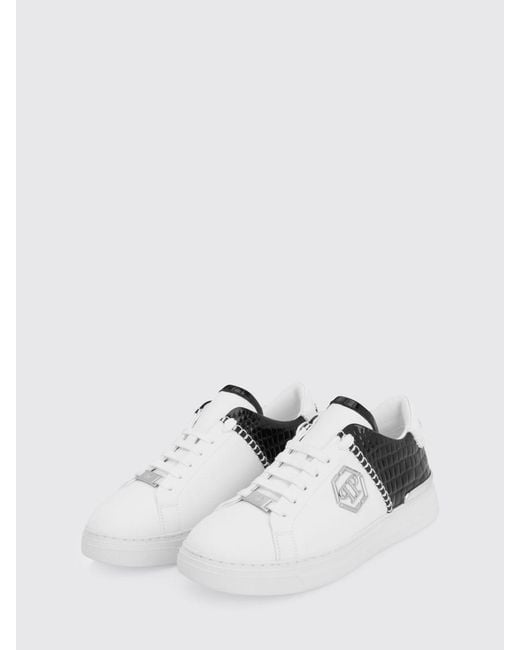 Philipp Plein White Leather Sneakers for men