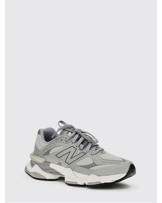 New Balance White 9060 Rubber And Mesh Sneakers for men