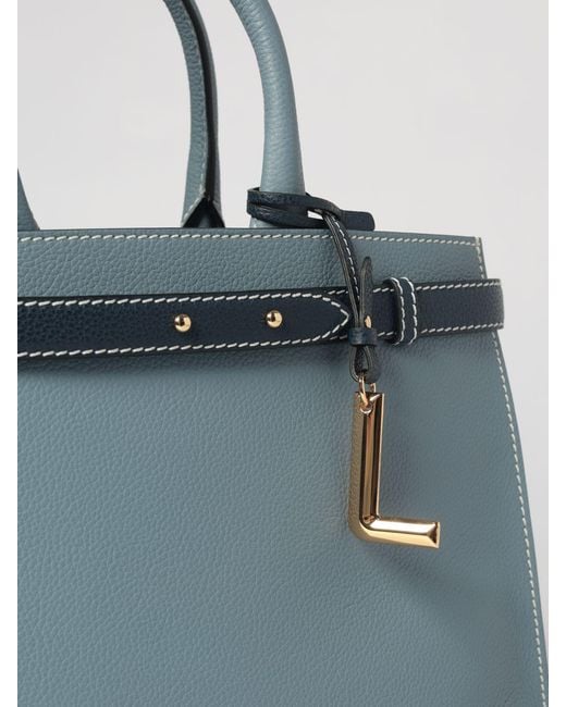 Lancel Blue Faubourg Grained Leather Bag
