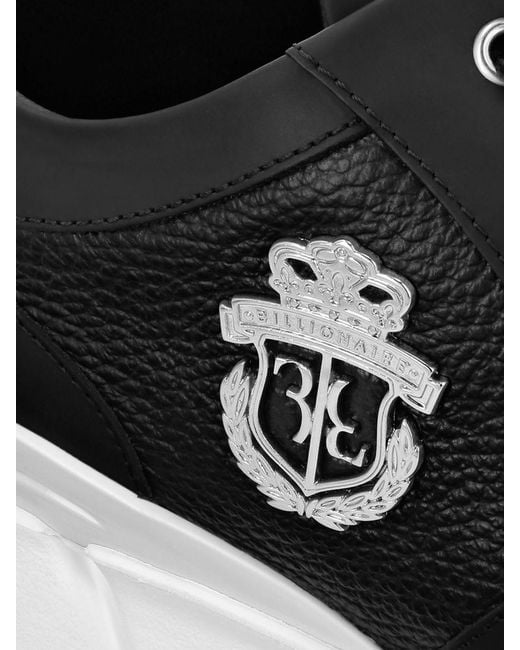 Billionaire Black Crest Runner Sneakers for men