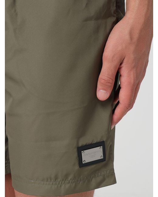 Dolce & Gabbana Green Dolce &Amp Gabbana Polyamide Swimsuit for men
