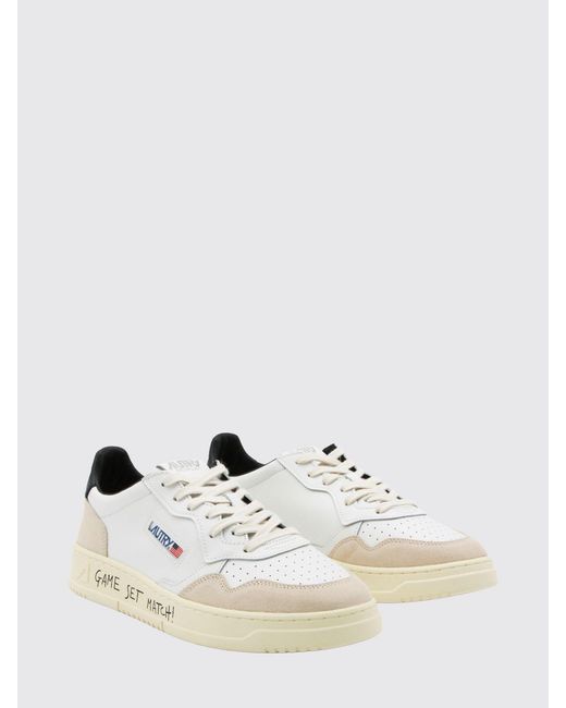 Autry White Medalist Low Sneakers for men