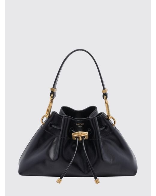 Jimmy Choo Blue Cinch Bucket Bag