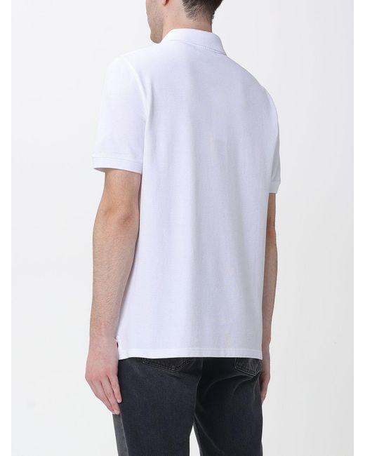 Maison Kitsuné White Maison KitsunÉ Cotton Polo Shirt With Logo for men