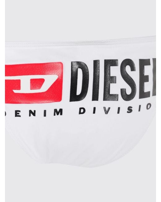 DIESEL White Bfpn-Brigittes Bikini Bottom Swimsuit