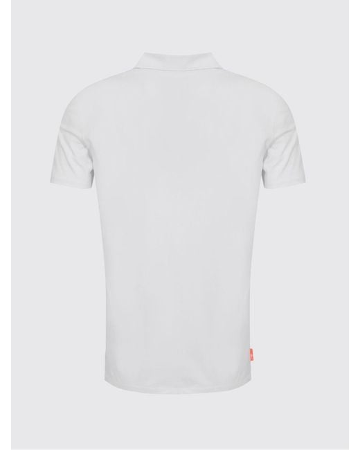 Rrd White Long-Sleeved Stretch-Cotton Polo Shirt With Classic Collar for men