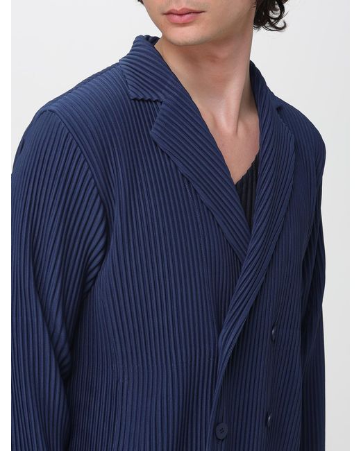 Homme Plissé Issey Miyake Blue Homme Plissé Issey Miyake Pleated Blazer for men