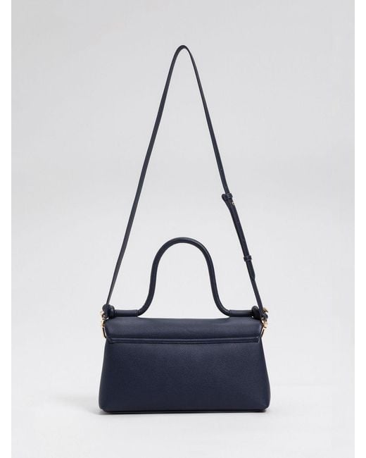 Twinset Blue Faux Leather Bag