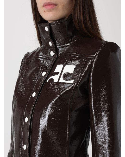 Courreges Black Courr&Egrave	Ges Patent Leather Jacket