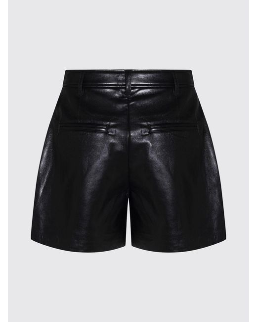 Anine Bing Black Leather Shorts