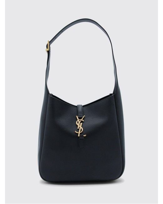 Saint Laurent Blue Le 5 À 7 Leather Bag
