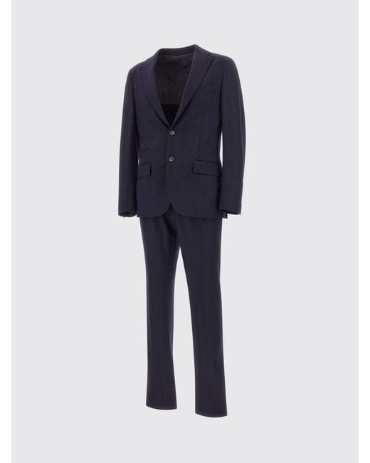 Abito Monopetto di Eleventy in Blue da Uomo