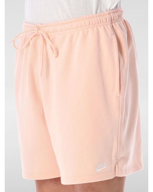nike french terry shorts pink