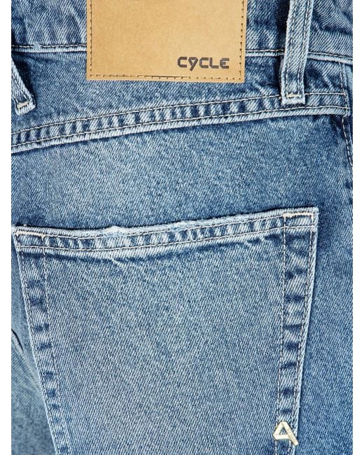CYCLE Blue Cropped Fit Jeans