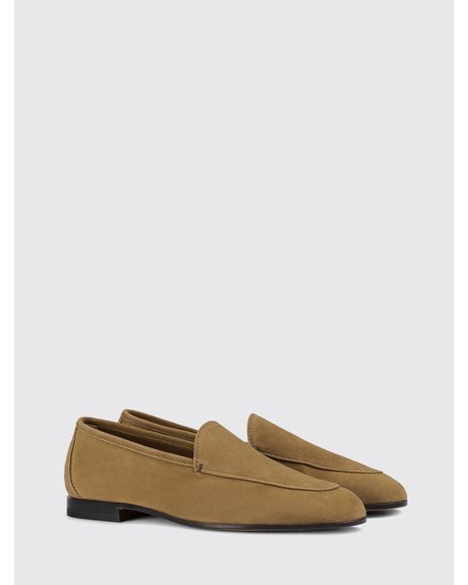 Doucal's Natural Suede Loafers