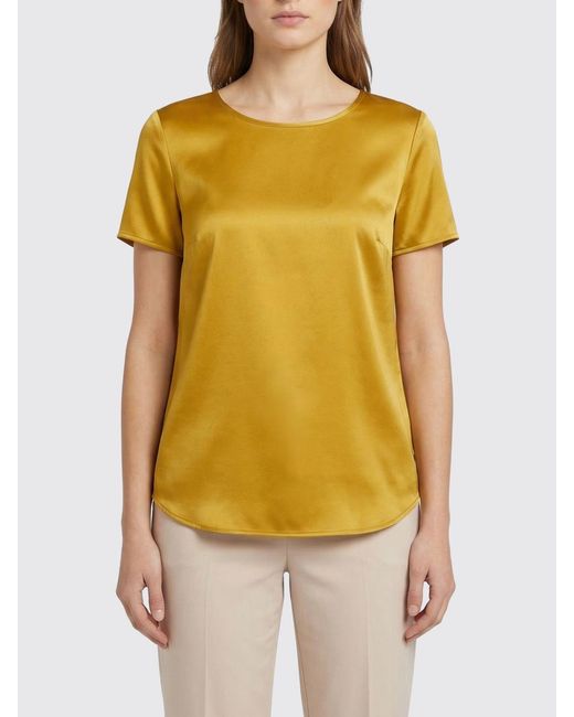 Max Mara Yellow Silk Blouse