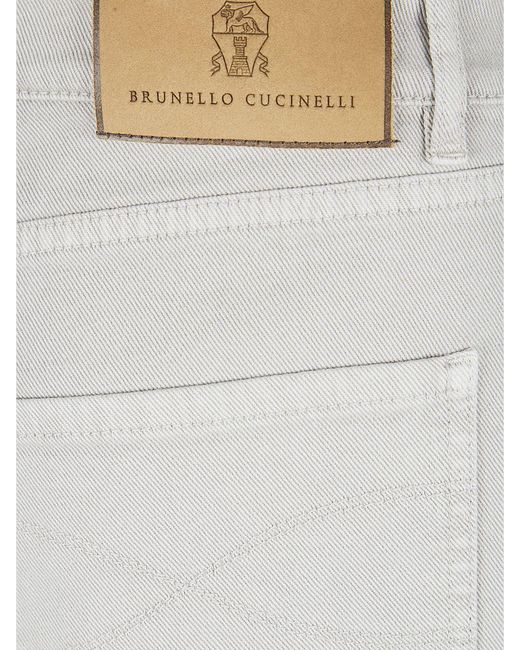 Brunello Cucinelli Natural Slim Fit Jeans for men