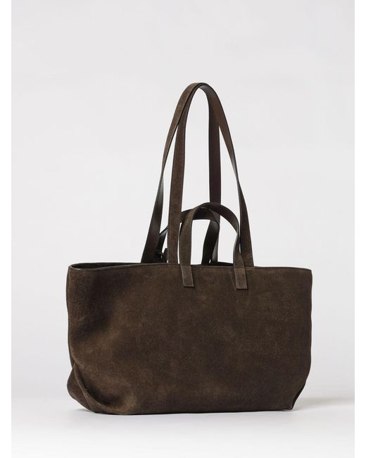 A.P.C. Brown Le Drummer Large Suede Bag