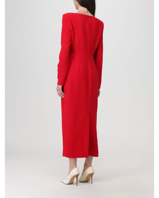 Roland Mouret Red Midi Dress