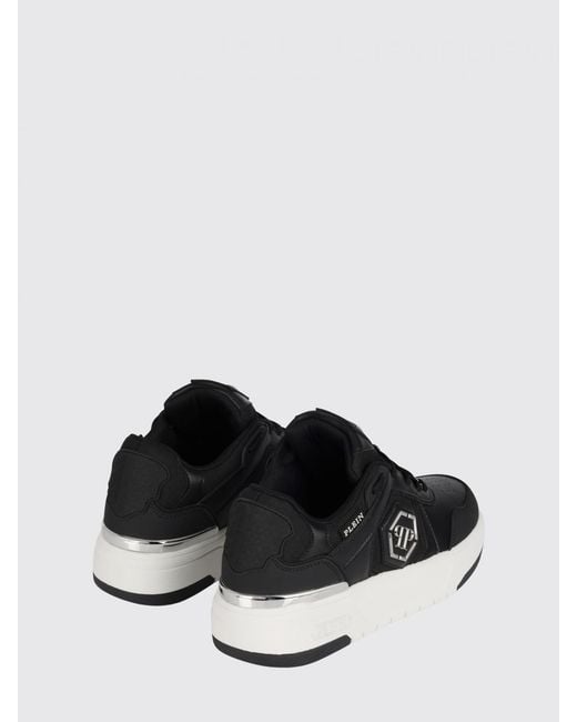 Philipp Plein Black Runner Hexagon Predator Lace-Up Sneakers for men
